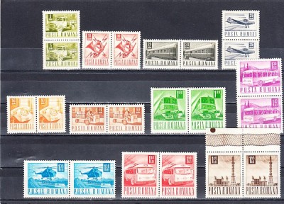 A11 TX9 1 - 1967 - Posta, telecomunicatii si transporturi uzuale - perechi doua foto