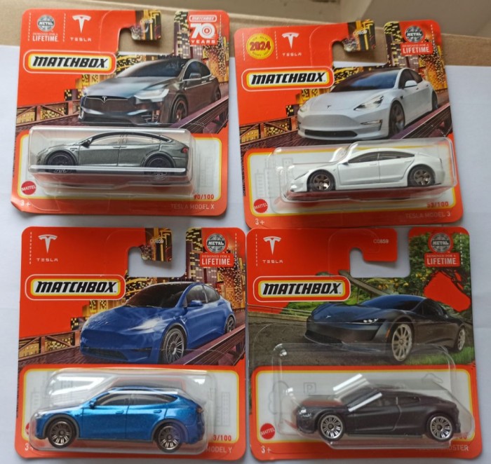 Machete Matchbox - pachet Tesla (v1)