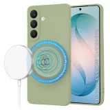 Husa silicon Samsung Galaxy S26 Plus Asteroid GSM SoftFlex MagSafe, verde
