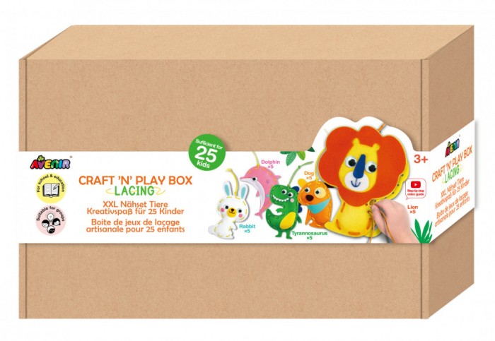 Set creativ XXL de cusut cu tehnica siretului - Craft N Play Box