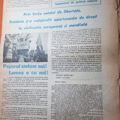 ziarul "lumea " 28 decembrie 1989 - anul 1,nr.1,-revolutia romana