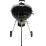 Grătar cărbune Elland, 57 cm, mobil cu capac și roți