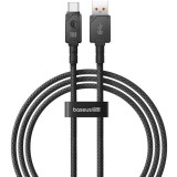 Cablu alimentare si date Baseus Unbreakable, Fast Charging Data Cable pt. smartphone, USB la USB Type-C 100W, 1m, braided aliaj zinc, negru