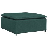 Cumpara ieftin Modul taburet modular pentru canapea, verde inchis, 100x100x48 cm
