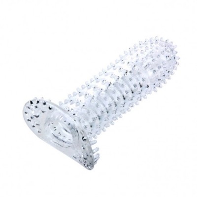 BAILE - PENIS SHEATH WITH STIMULATING POINTS PURPLE 14 CM foto