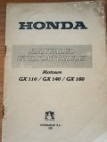 HONDA Manualul utilizatorului Motoare GX110/ GX140/ GX160