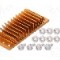 Radiator extrudat, aluminiu, 23mm x 58mm, auriu, Advanced Thermal Solutions - ATS-1184-C1-R0