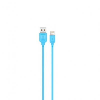 Cablu de date XO-NB36, Fast Charging, USB la Lightning 8-Pin, Apple iPhone 6/7/8, 2,1A, 1 m, Albastru, Blister foto