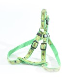 HAM PENTRU CAINI NYLON MOL CU MODEL LIME GREEN CLICK 15MM 30-50CM L2602.150504