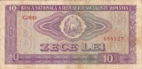 ROMANIA 10 lei 1966 VF-!!!
