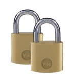 Set 2 lacate Yale Y110B/40/122/2 Standard Security, 40 mm, cheie unica, 3 chei