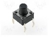 Microintrerupator, 6.2x6.2mm, OFF-(ON), SPST-NO, DIPTRONICS - DTS-63K