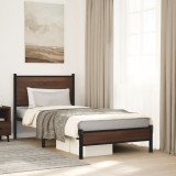 VidaXL Cadru pat metalic fără saltea, stejar maro, 90x200 cm 4007915