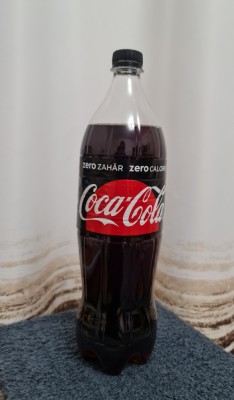 Sticlă Coca-Cola Zero Zahăr 2018 foto