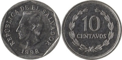 El Salvador 1998 - 10 centavos UNC foto