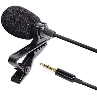 Microfon Laviera Techstar&amp;reg; Lapel cu Clip, Reducerea Zgomotului, 3.5mm, TRRS, 1.5m foto
