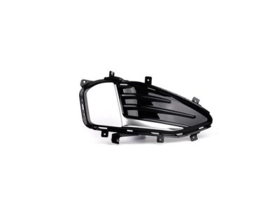 Grila bara protectie, spoiler Ford Edge, 05.2019-, montare fata, dreapta, cu ornamente; vopsit; negru, nichel; cu gaura lampa de ceata, RapidAuto foto