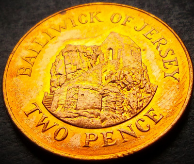 Moneda exotica 2 PENCE - JERSEY, anul 2014 * cod 3528 = A.UNC luciu de batere foto
