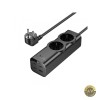 Prelungitor HOCO NS10 67W 3A 1 x USB-A - 3 x USB-C - 2 x Schuko Negru