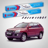Cumpara ieftin Ștergătoare Kia Sportage II JE SUV 2004-2010 | Set Față Flat Premium &ndash; TeamCar&reg;