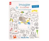 Carte de desen cu abtibilduri Engleza-Franceza Moulin Roty