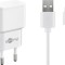Incarcator de retea dual 2x USB cu cablu micro USB 2.4A alb Goobay