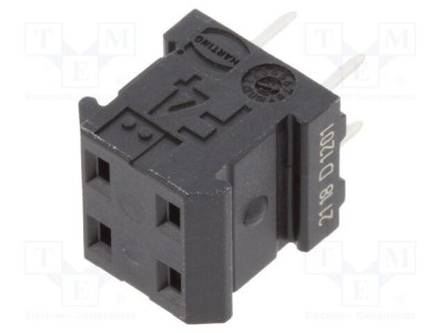 Conector HARTING har-modular&amp;reg; PCB-PCB mamă 4 pini drept THT 10,16mm foto