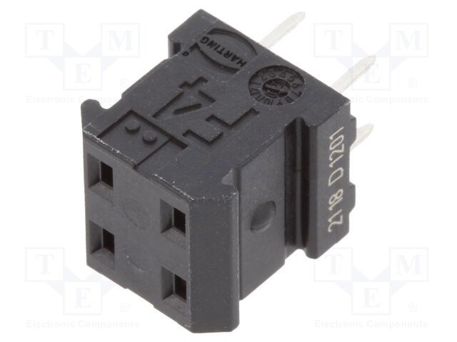 Conector HARTING har-modular&reg; PCB-PCB mamă 4 pini drept THT 10,16mm