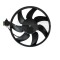 GMV ventilator radiator Skoda Citigo, 2011-, Seat MII, 2011-, VW UP!, 2011-, motor 1.0, benzina, 345 mm; 3 pini, cu pre-rezistor