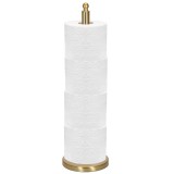Suport hartie igienica tip tija, 52cm, auriu lucios Household NewTrend