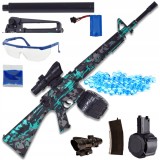 PUȘCĂ CU BILUȚE DE GEL MARI MITRALIERĂ PISTOL AUTOMAT JUCĂRIE BATERIE USB