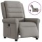 vidaXL Fotoliu rabatabil electric, gri taupe, material textil 3303301