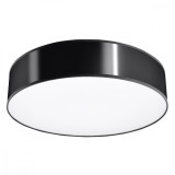 Lampă De Tavan Arena Negru Pvc 3 Becuri Rotundă Minimalistă De Interior