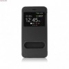 Husa Flip D-View Window Neagra pentru iPhone 6 Plus (5.5 inch) - Protectie Premium