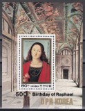Coreea de Nord 1984 - A 500-a aniversare a nașterii lui Rafael, Colita, MNH