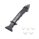 Set Spatula Profesionala Silicon, 5 V&acirc;rfuri, Curatare si Finisare Rosturi - Kit Aplicare Etansant, Racleta Inclusa