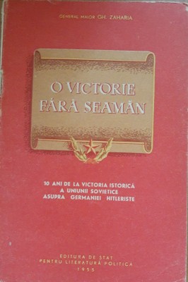 O victorie fara seama - Gh. Zaharia foto