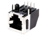 Soclu RJ12 6P6C Cat 3 Ecranat cu Blocare Panou pentru PCB