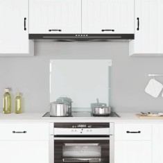 vidaXL Panou antistropi bucătărie transparent 70x60 cm sticlă securiz.
