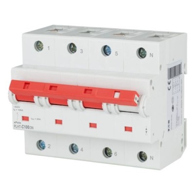 Moeller PLHT C100/3N Siguranta tetrapolara 100A, 3P+N, 10kA, 400V AC ProAdvanced PowerfulTools foto