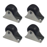 Cumpara ieftin Set 4 Roti pentru patut, negru, roata 28 x 13 mm, suport 42 x 20 mm