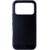 Husa tip capac spate Carbon silicon bleumarin pentru Honor 600, 600 Pro