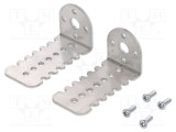Suport argintie Raster orif.fix 17mm POLOLU, 27x52x25mm, 2buc.