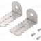 Suport argintie Raster orif.fix 17mm POLOLU, 27x52x25mm, 2buc.