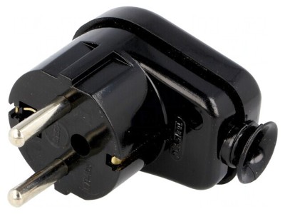 Conector de Alimentare AC Tată 230VAC 16A Negru foto