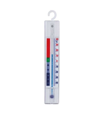 Termometru pentru frigider -40 - +40C alb 152x24x9mm cu agatatoare foto