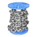Lant din otel DIN766 fi 13 mm, 5 m, rola pe tambur din plastic