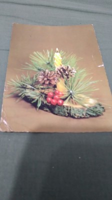 CARTE POSTALA FELICITARE CIRCULATA foto
