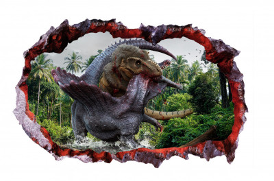 Sticker decorativ cu Dinozauri, 85 cm, 4241ST-1 foto