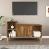 VidaXL Comodă TV, stejar fumuriu, 100x35x55 cm, lemn prelucrat